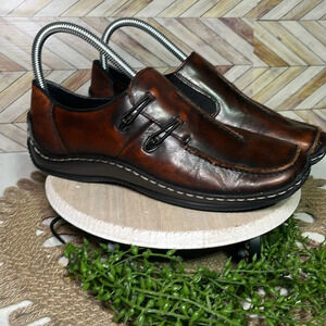 Rieker Antistress‎ Celia Leather Slip On Loafers Brown